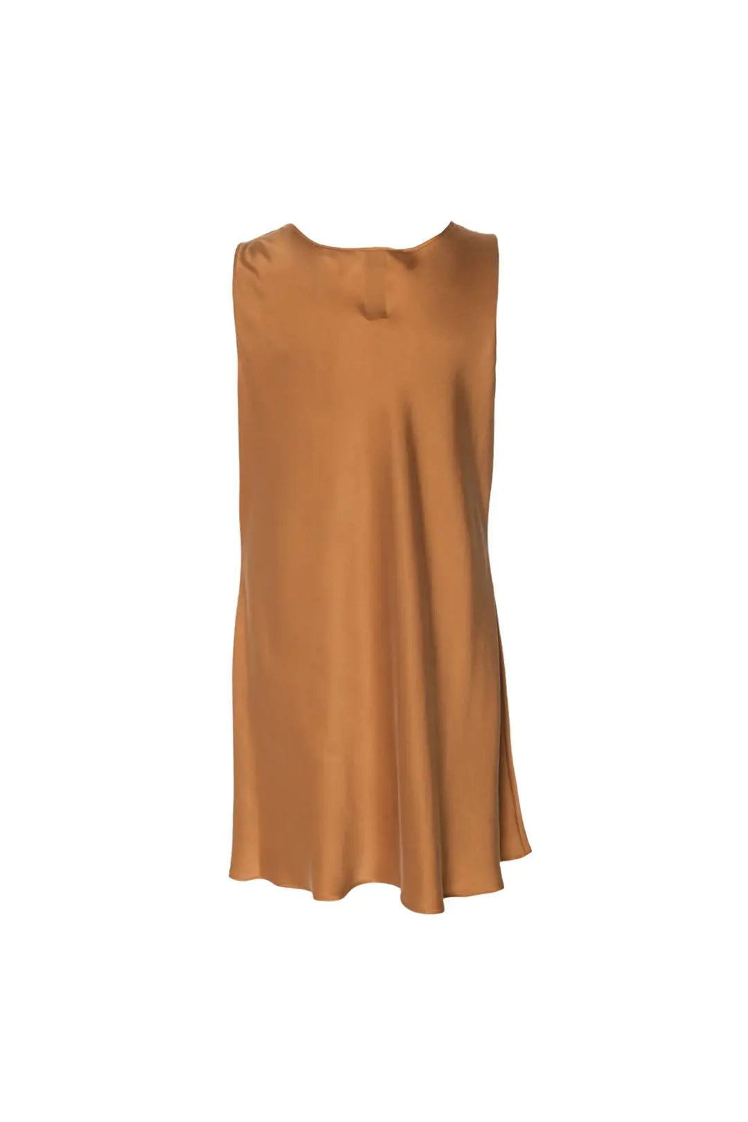 Altın Saf İpek Flow Degaje Yakalı Kısa Abiye Elbise Woman