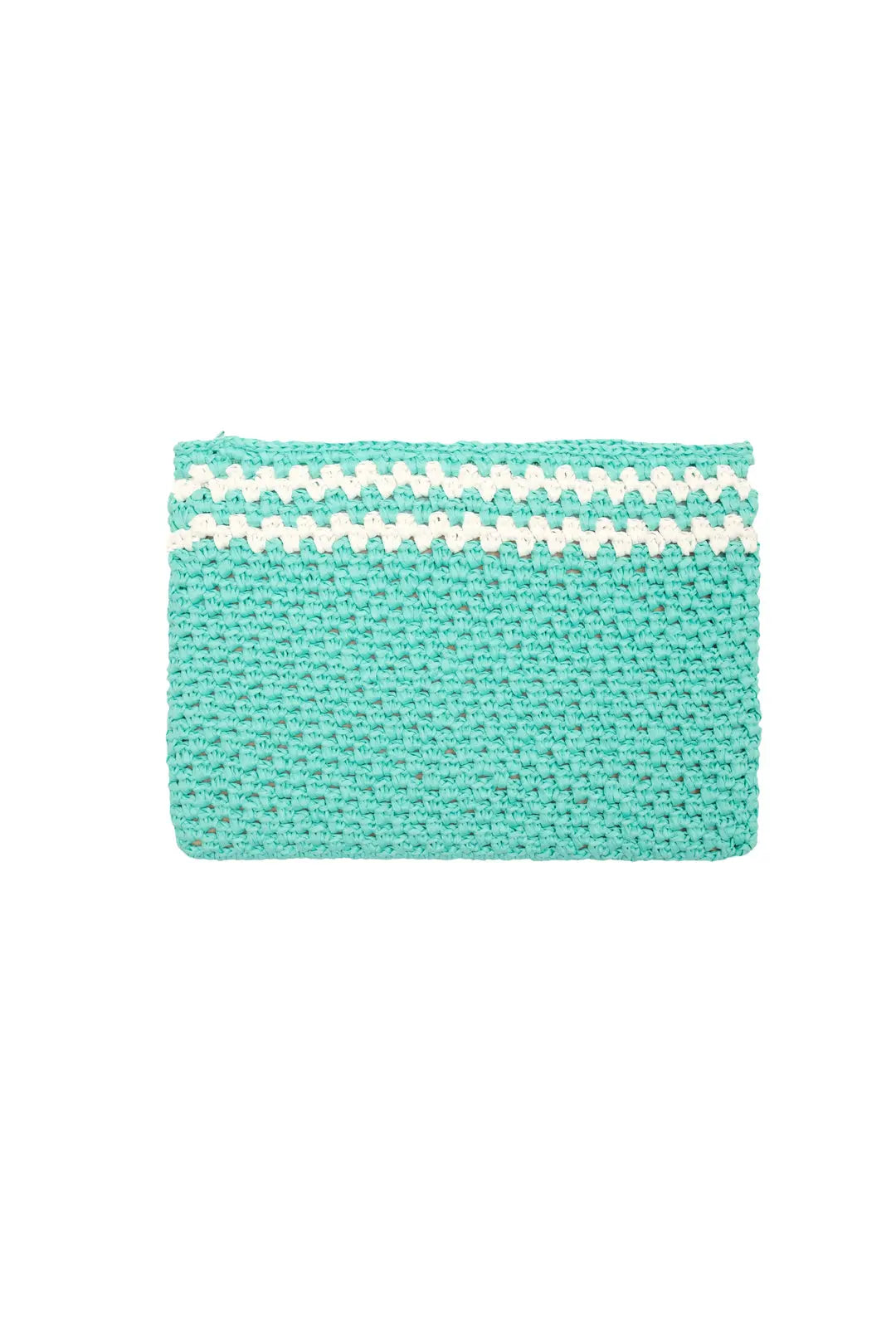 Aqua Nina Renkli Çizgili Rafya El Çanta 30x20cm Accessory