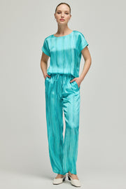 Aqua Nature İpek Desenli Pantolon