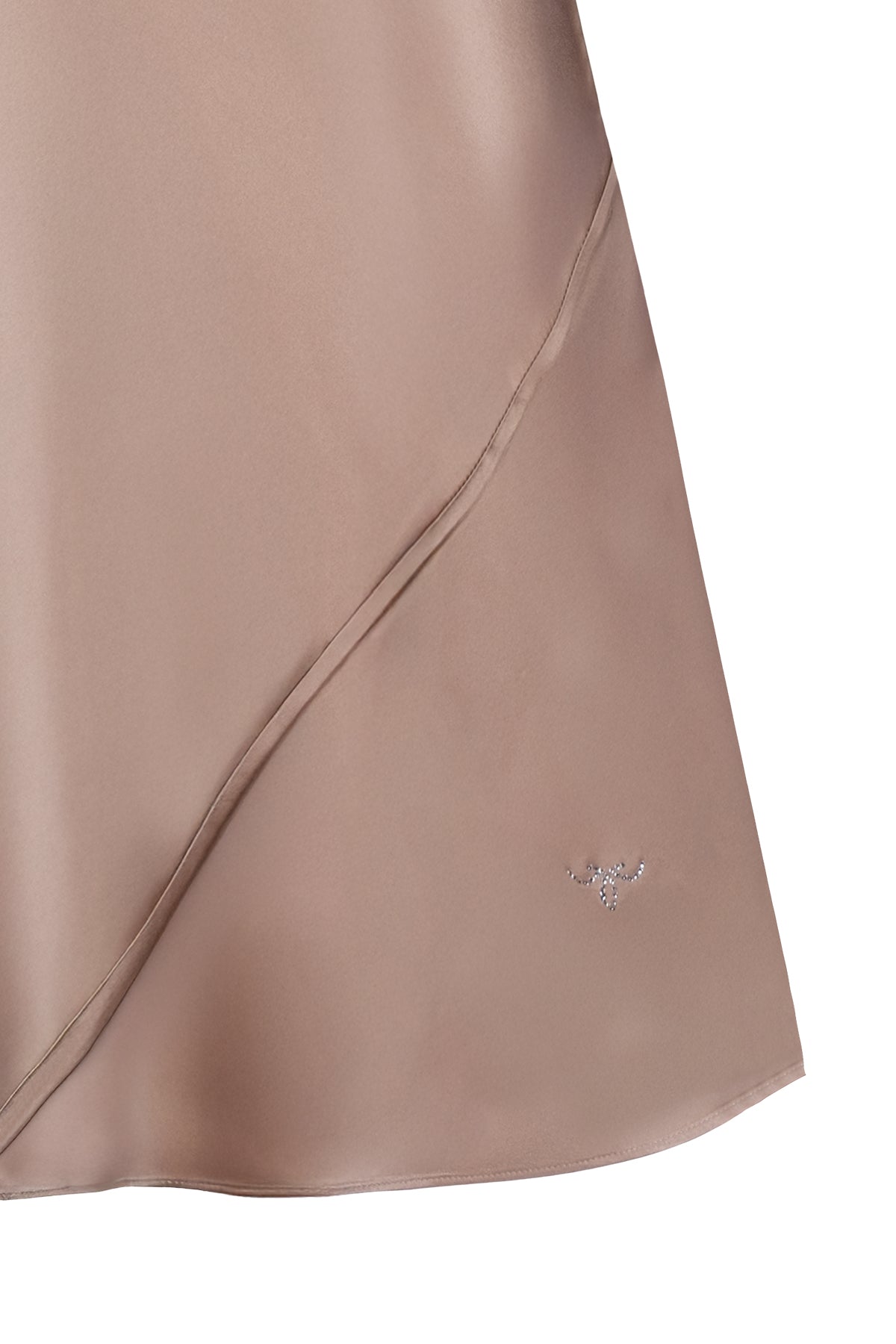 Bej Toscana İpek Elbise