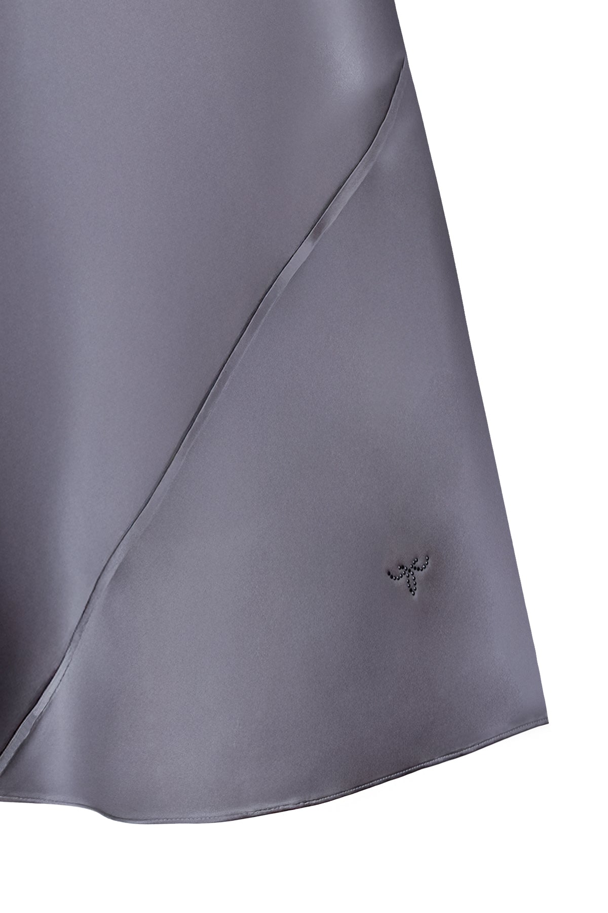 Gri Toscana İpek Elbise