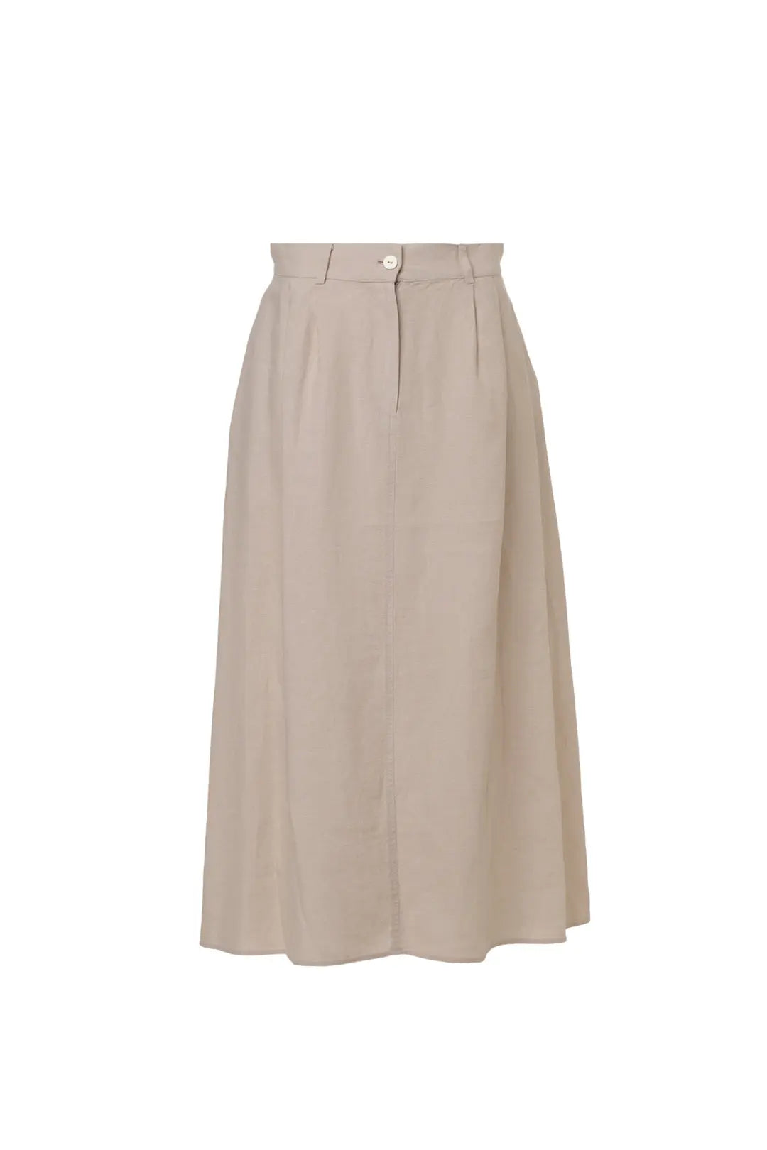 Bej Kate Keten Uzun Etek Woman