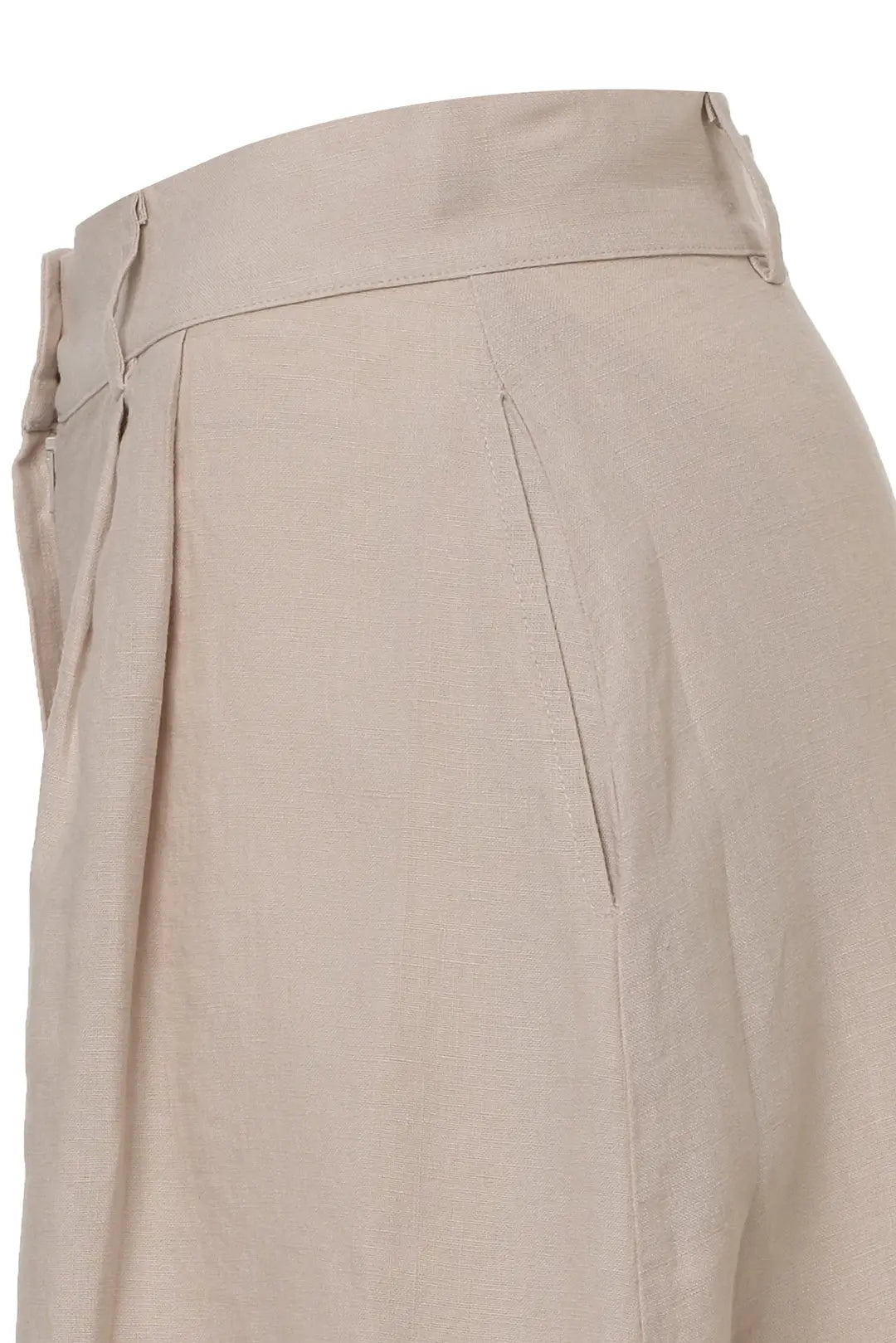 Bej Kate Keten Uzun Etek Woman