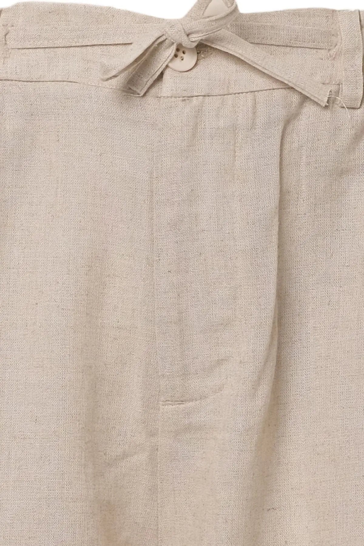 Bej Leon Ketenli Rahat Kesim Erkek ort MAN