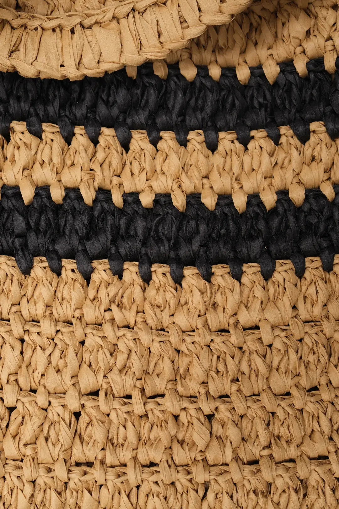 Bej Nina Renkli Rafya Çanta Silk and Cashmere