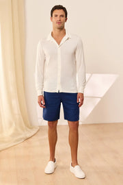 Beyaz Fersatile & More Doal Modal Uzun Kollu Erkek Gömlek Silk and Cashmere