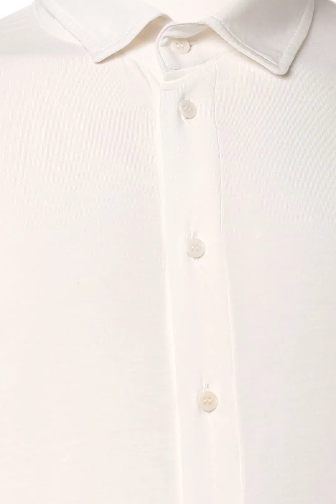 Beyaz Fersatile & More Doal Modal Uzun Kollu Erkek Gömlek Silk and Cashmere