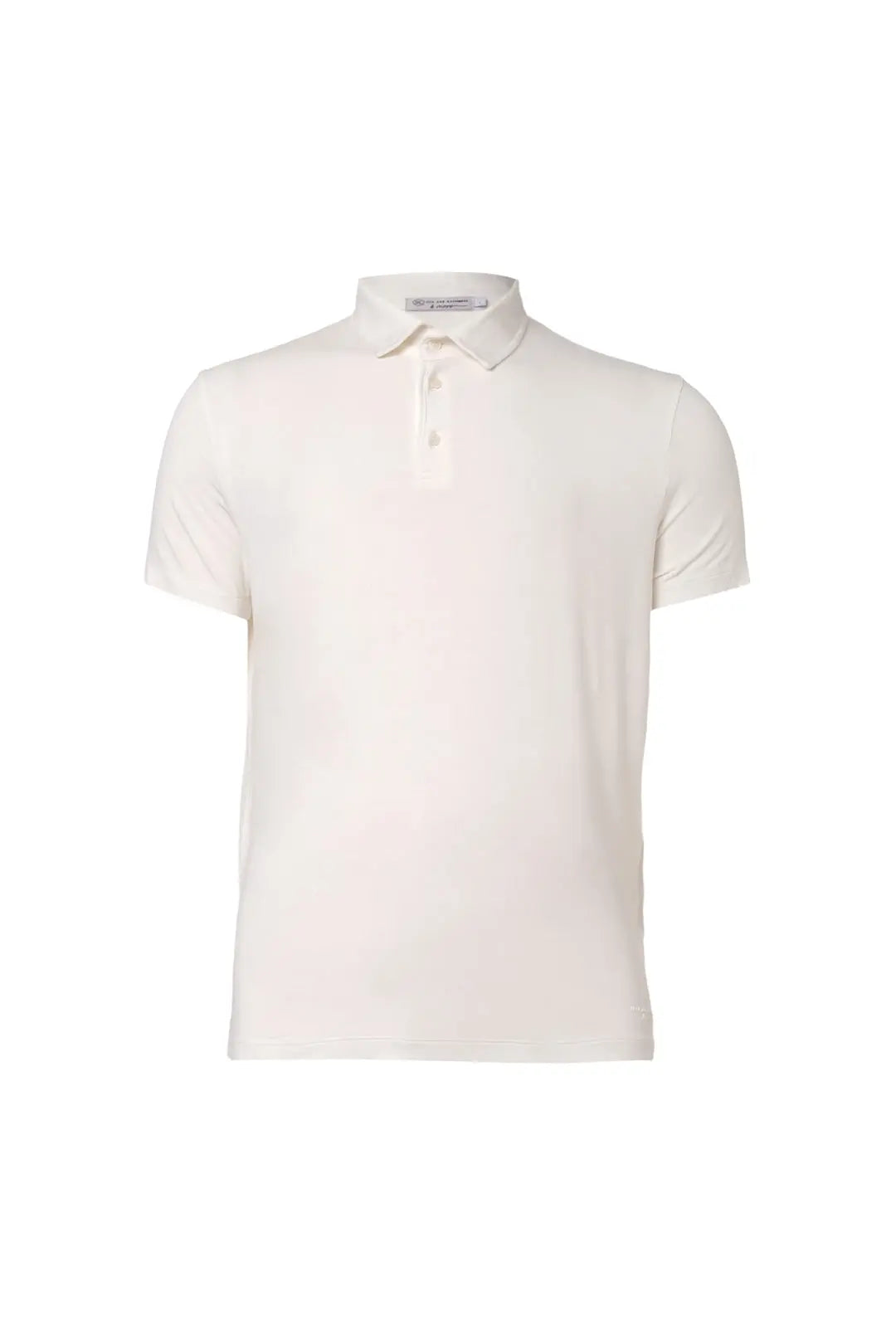 Beyaz Fersatile & More Doğal Modal Polo Yakalı Kısa Kollu Erkek Tişört Silk and Cashmere