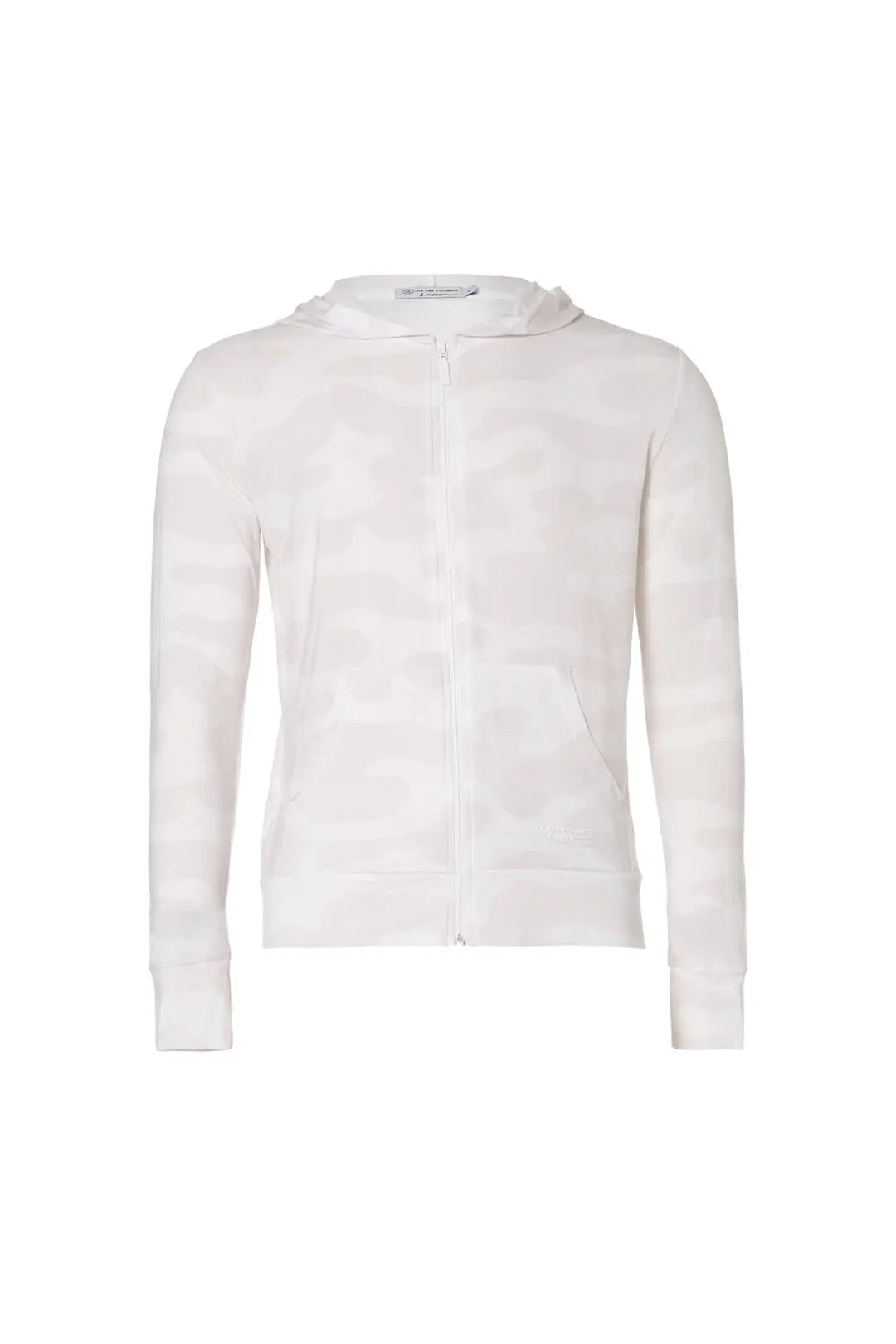 Beyaz Gri Fersatile & More Doğal Modal Erkek Kapüşonlu Silk and Cashmere