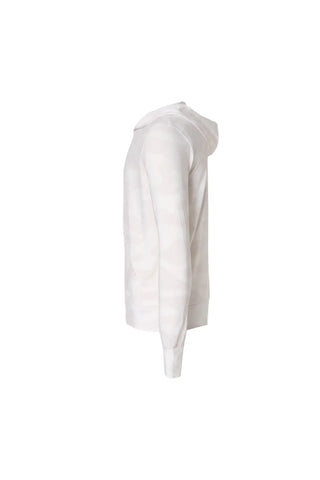 Beyaz Gri Fersatile & More Doğal Modal Erkek Kapüşonlu Silk and Cashmere