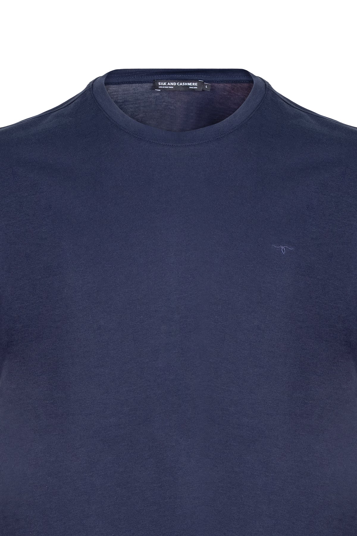 Lacivert Lucas Yuvarlak Yaka T-Shirt