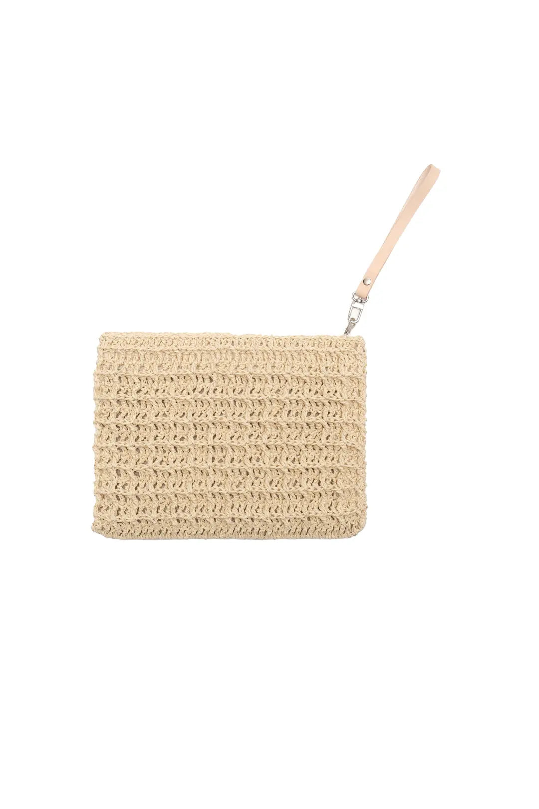 Ekru Nina Dokulu Hasr El Çanta Silk and Cashmere