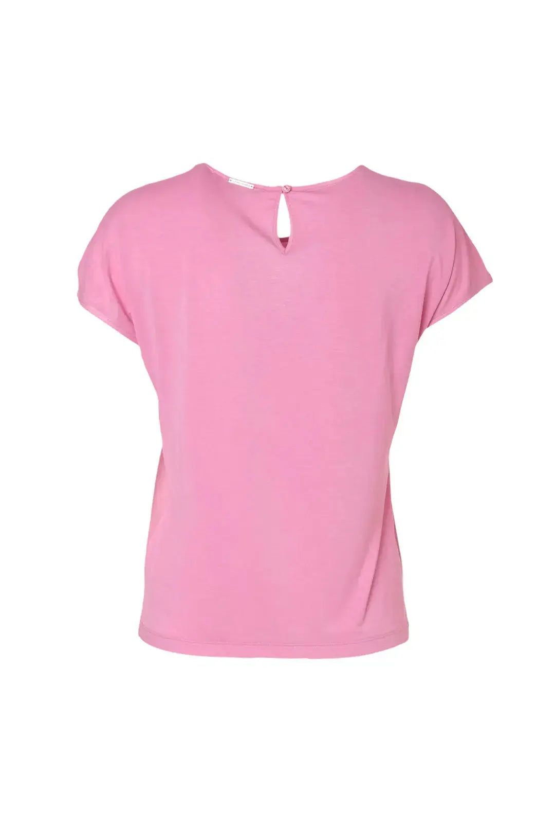 Gül Kurusu İpek Karışımlı Monica Yuvarlak Yaka Kısa Kollu Bluz Silk and Cashmere