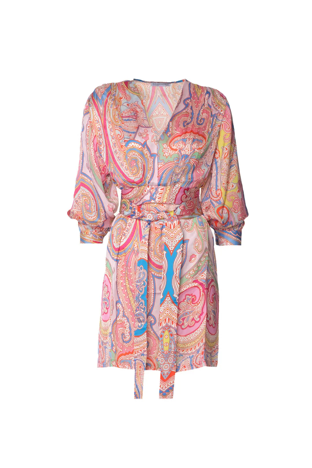 Gül Kurusu Jas Cupro Desenli Kadn Elbise Silk and Cashmere