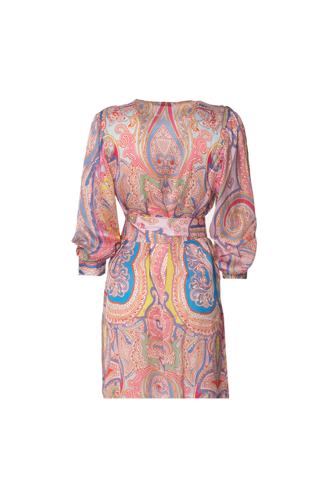 Gül Kurusu Jas Cupro Desenli Kadn Elbise Silk and Cashmere