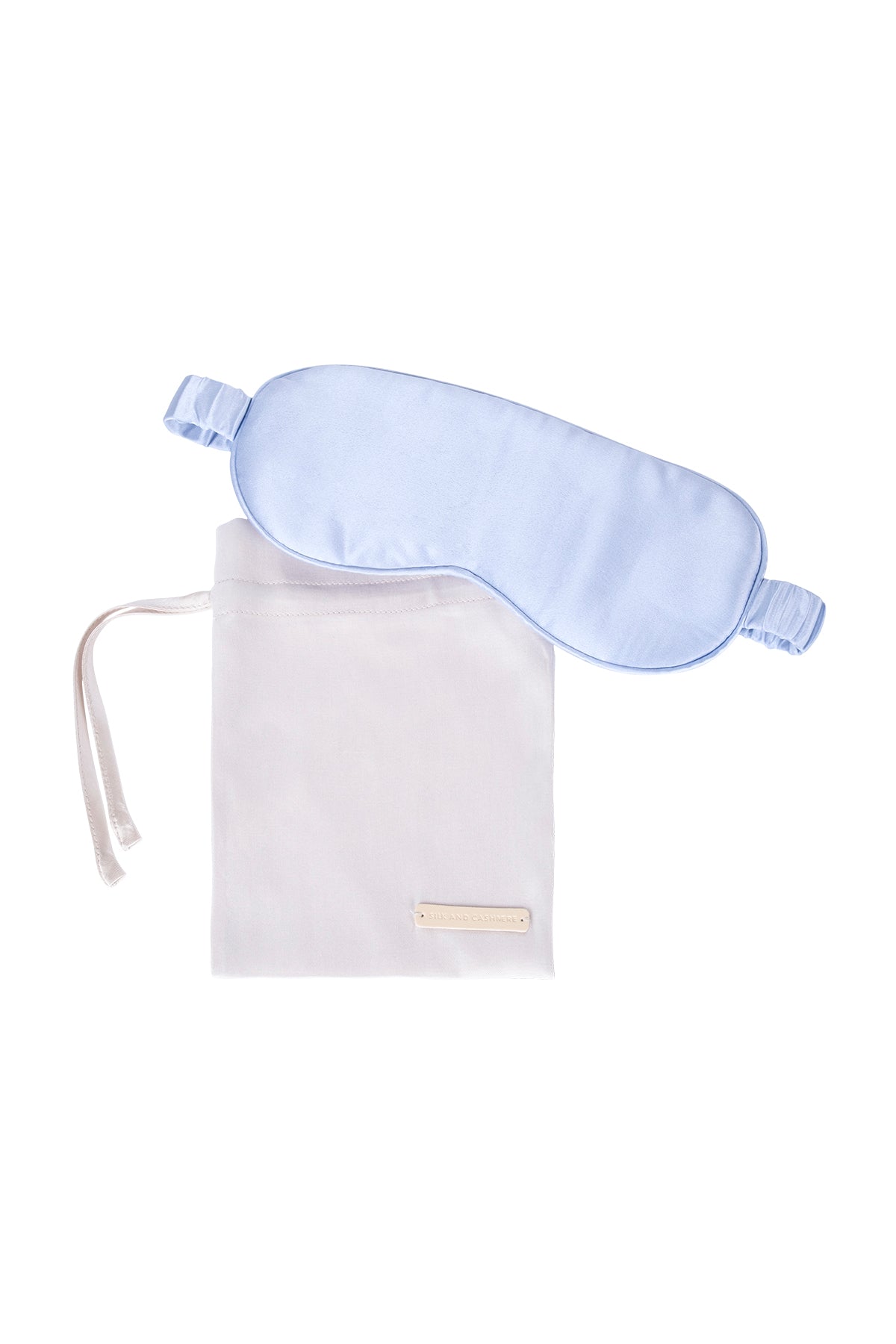 Açık Mavi Anabel Saf İpek Göz Bandı