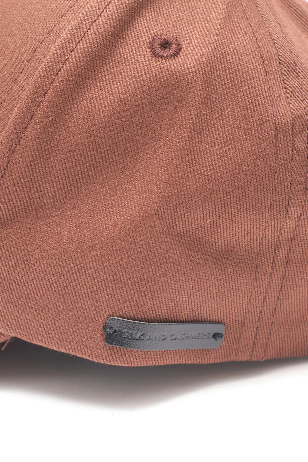 Kahverengi Infinity Pamuk apka Silk and Cashmere