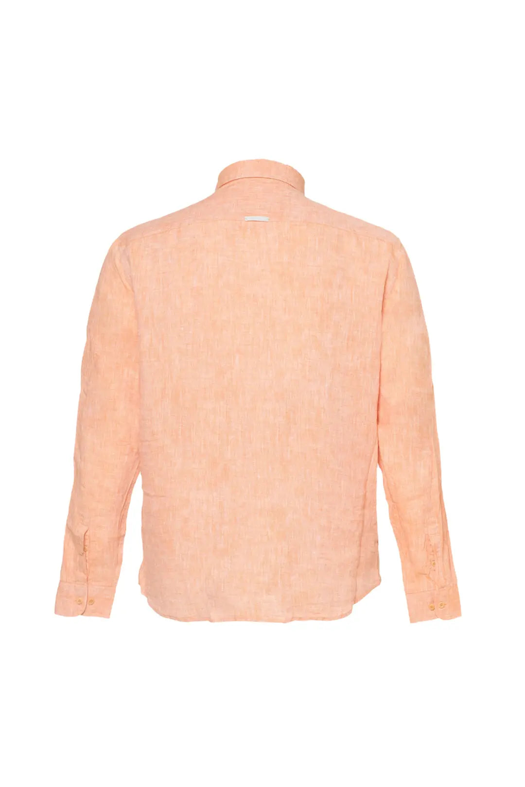 Kavuniçi Keten Leon Regular Kesim Erkek Gömlek MAN