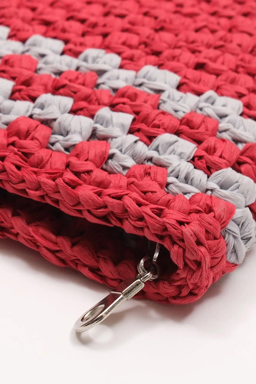 Kırmızı Nina Rafya El Çanta Silk and Cashmere