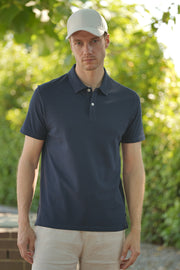 Lacivert Johnny Erkek Polo Yaka  T-Shirt