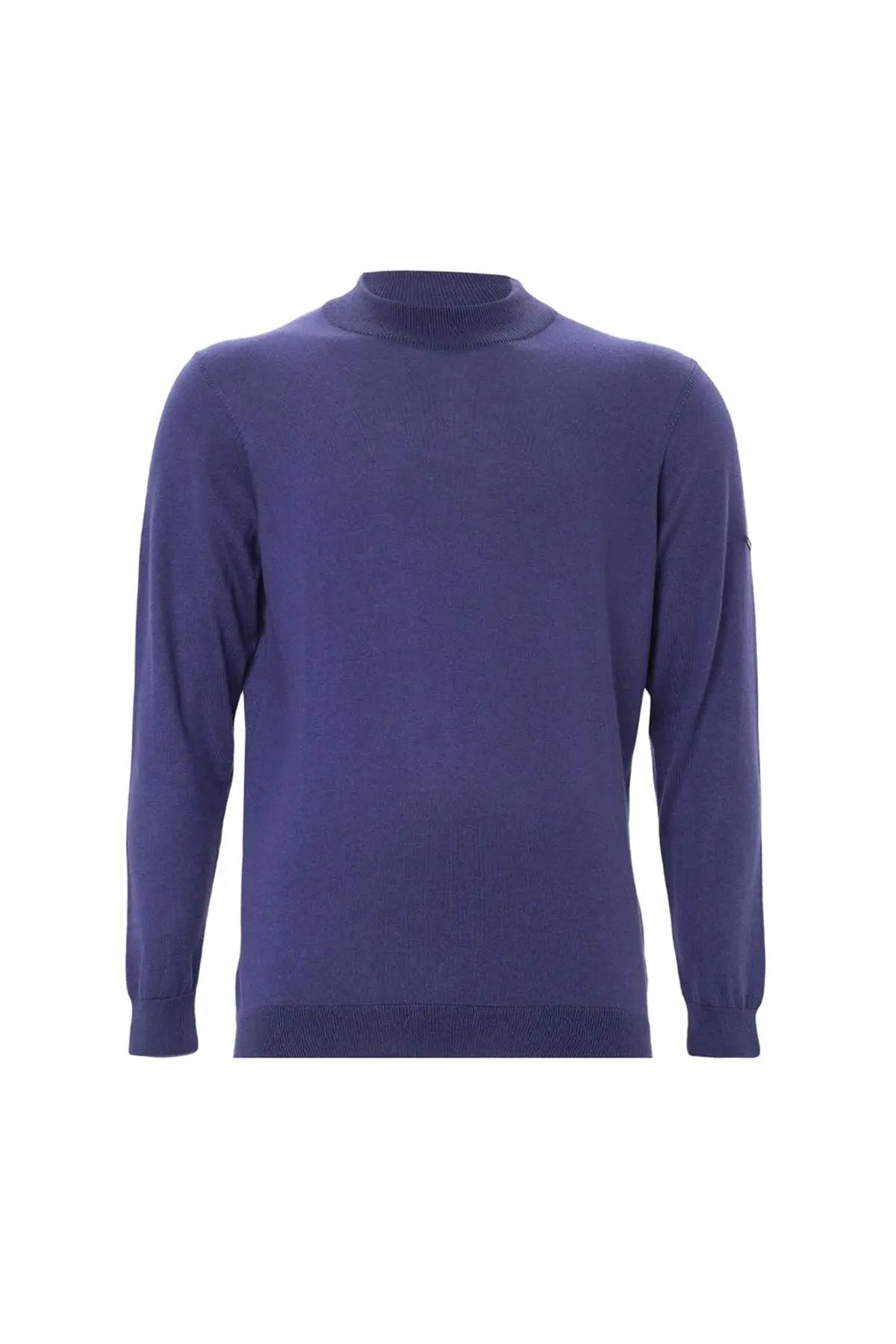 Mor İpek ve Kaşmir Yarım Balıkçı Yaka Uzun Kol Utku Erkek Triko