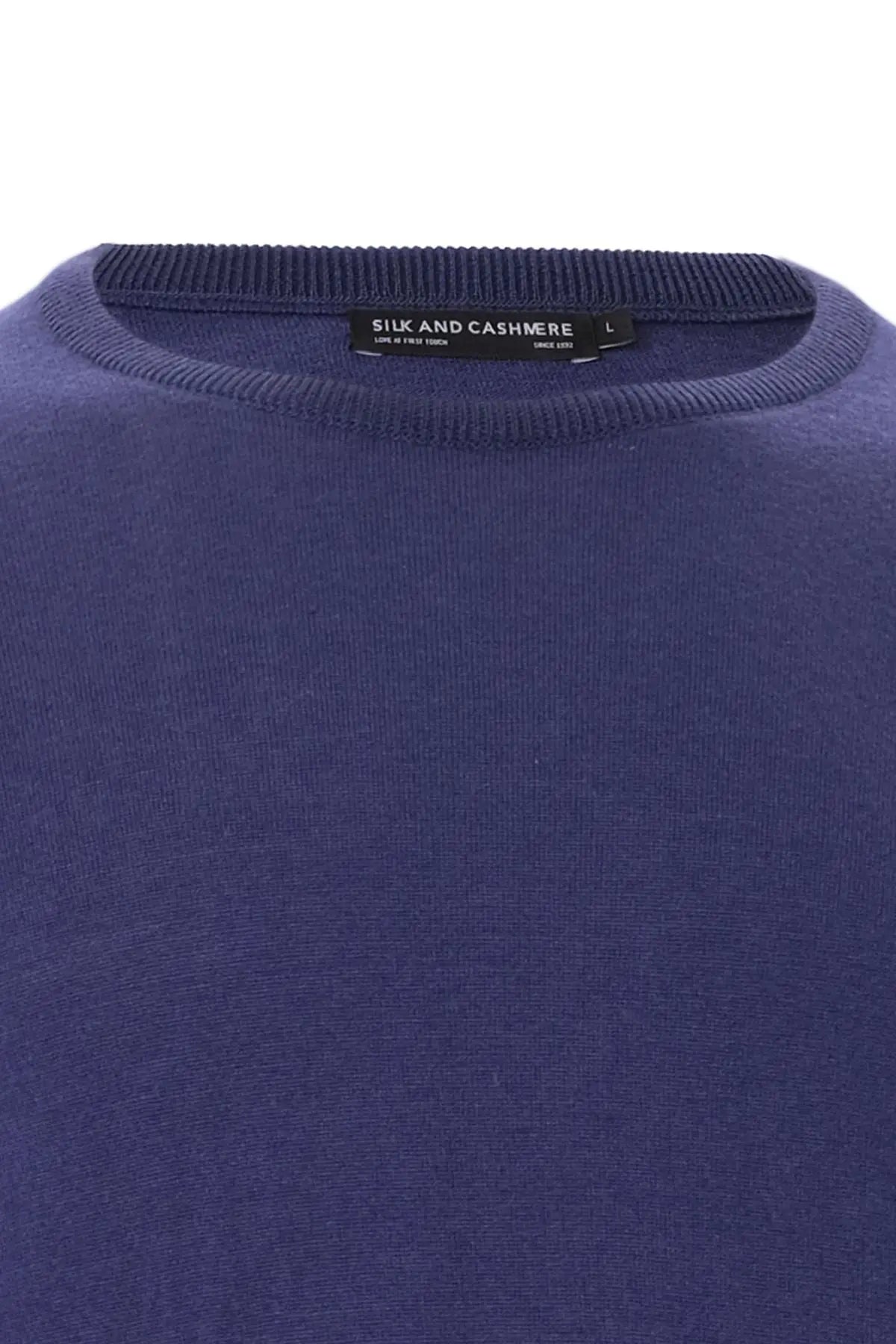 Mor İpek ve Kaşmir Yuvarlak Yaka Uzun Kollu Utku Erkek Triko