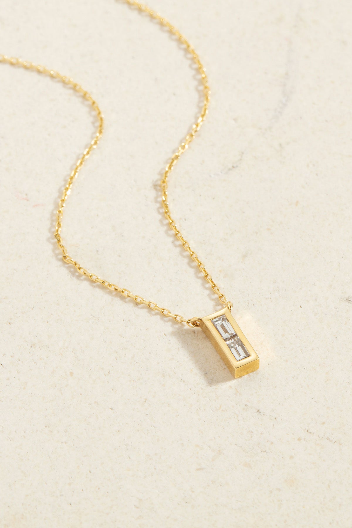 Sarı Lunea Pırlanta Taşlı Altın Kolye