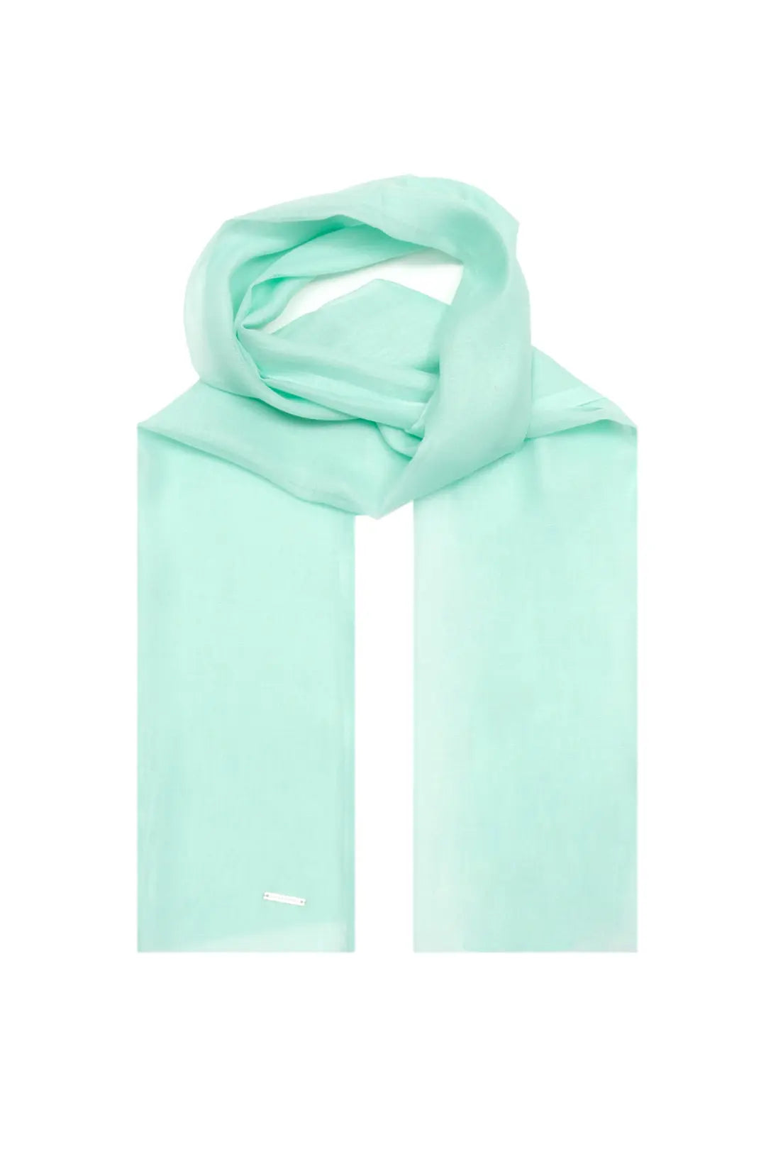 Mint Jas İpekli Tek Renk Şal Silk and Cashmere