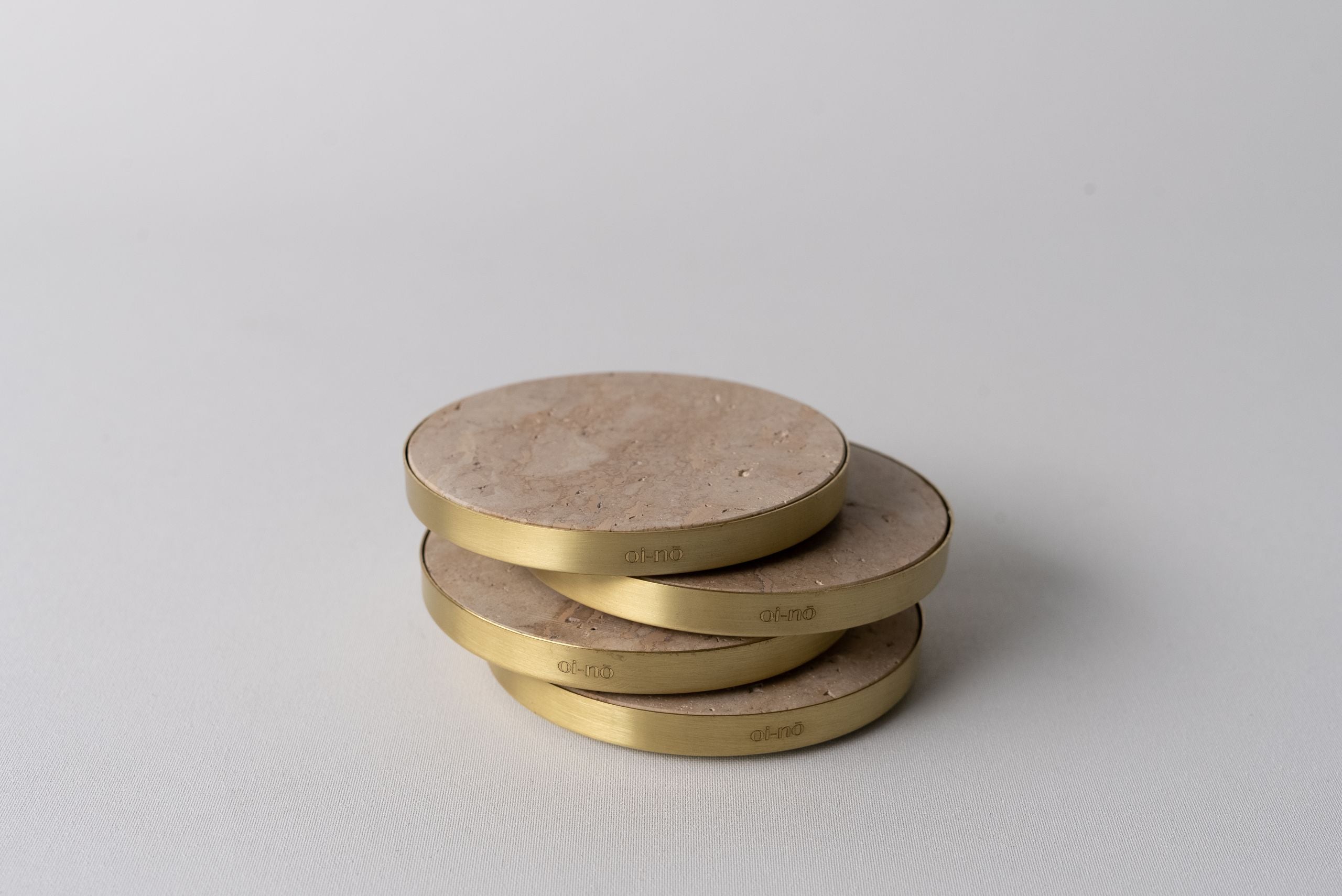 Traverten Asawa Bardak Altlığı 4lü Set