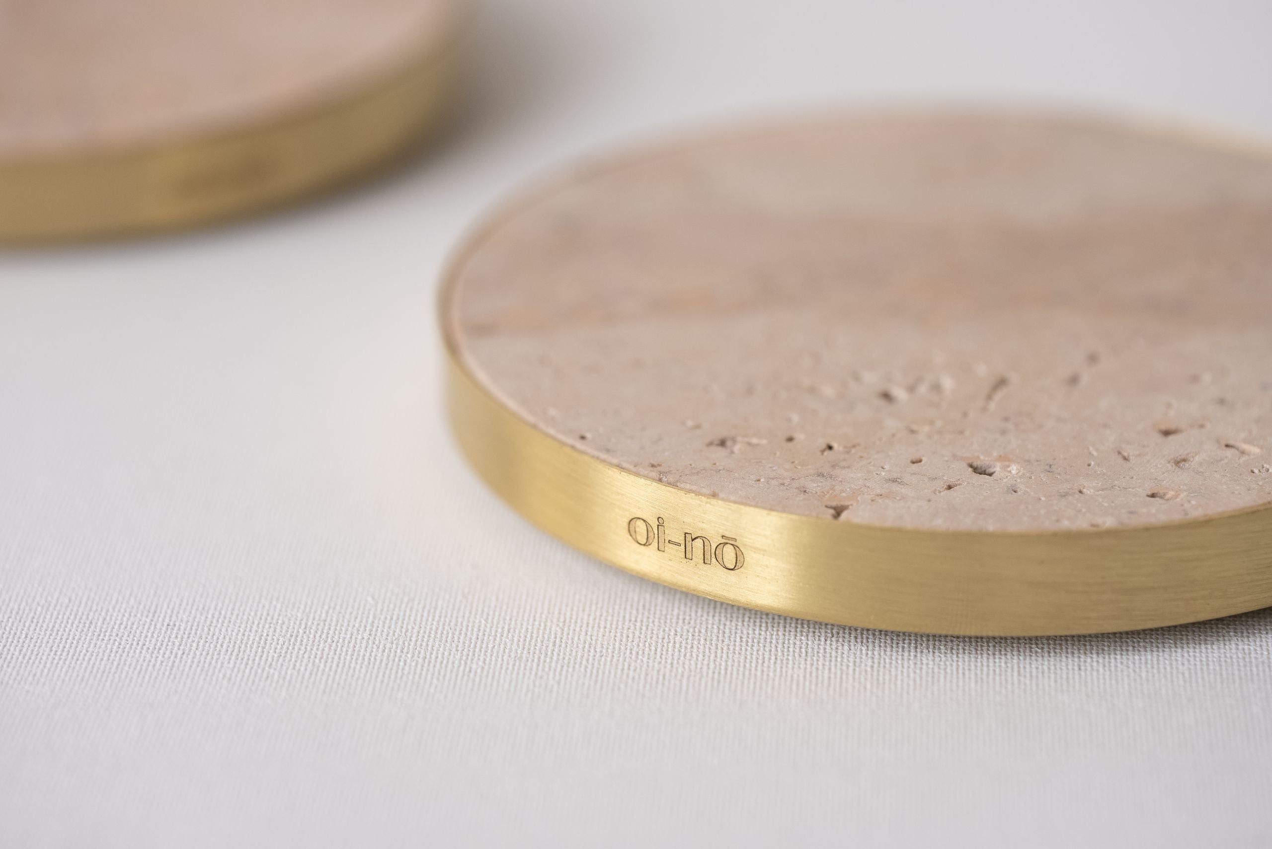 Traverten Asawa Bardak Altlığı 4lü Set