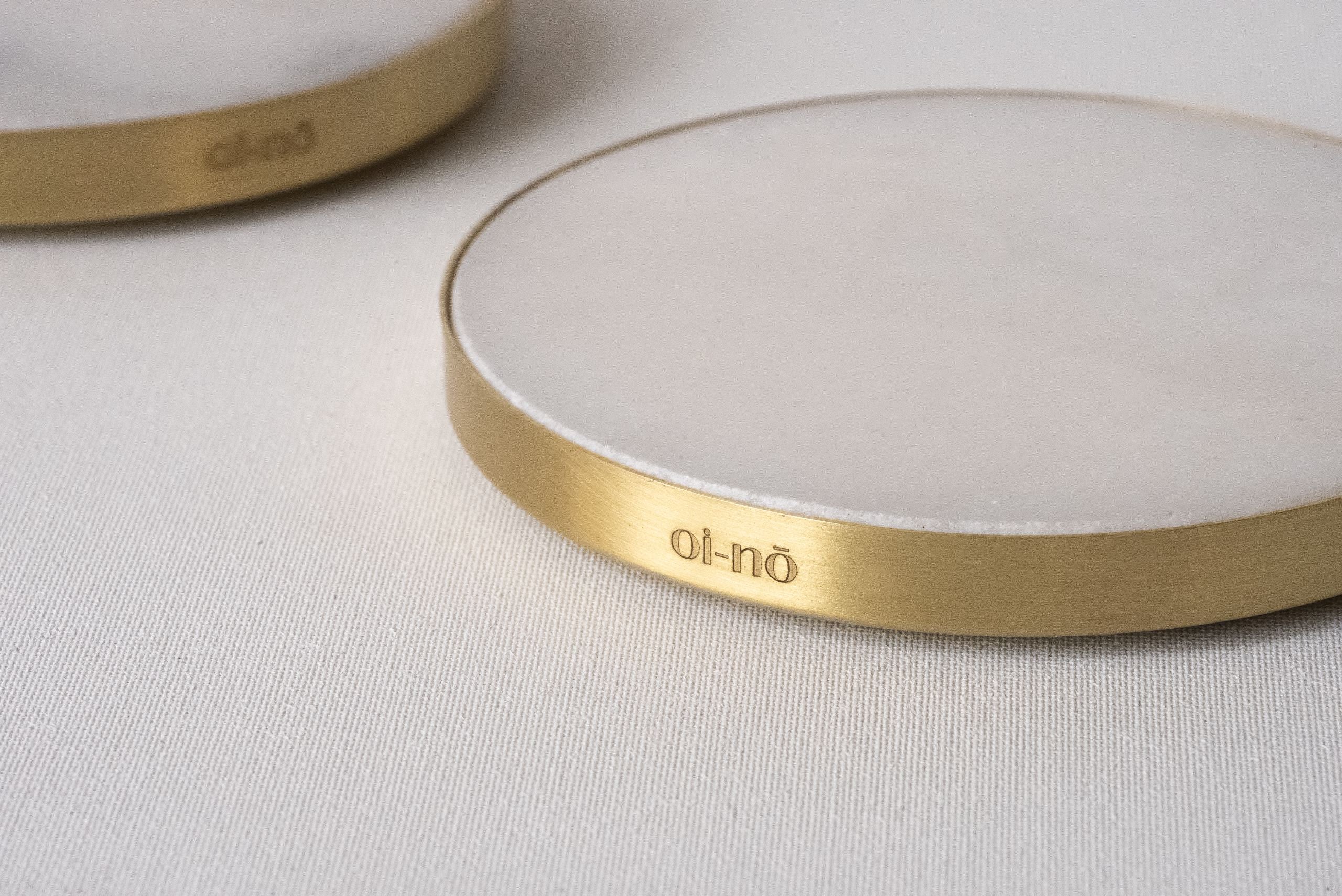 Beyaz Asawa Bardak Altlığı 4lü Set