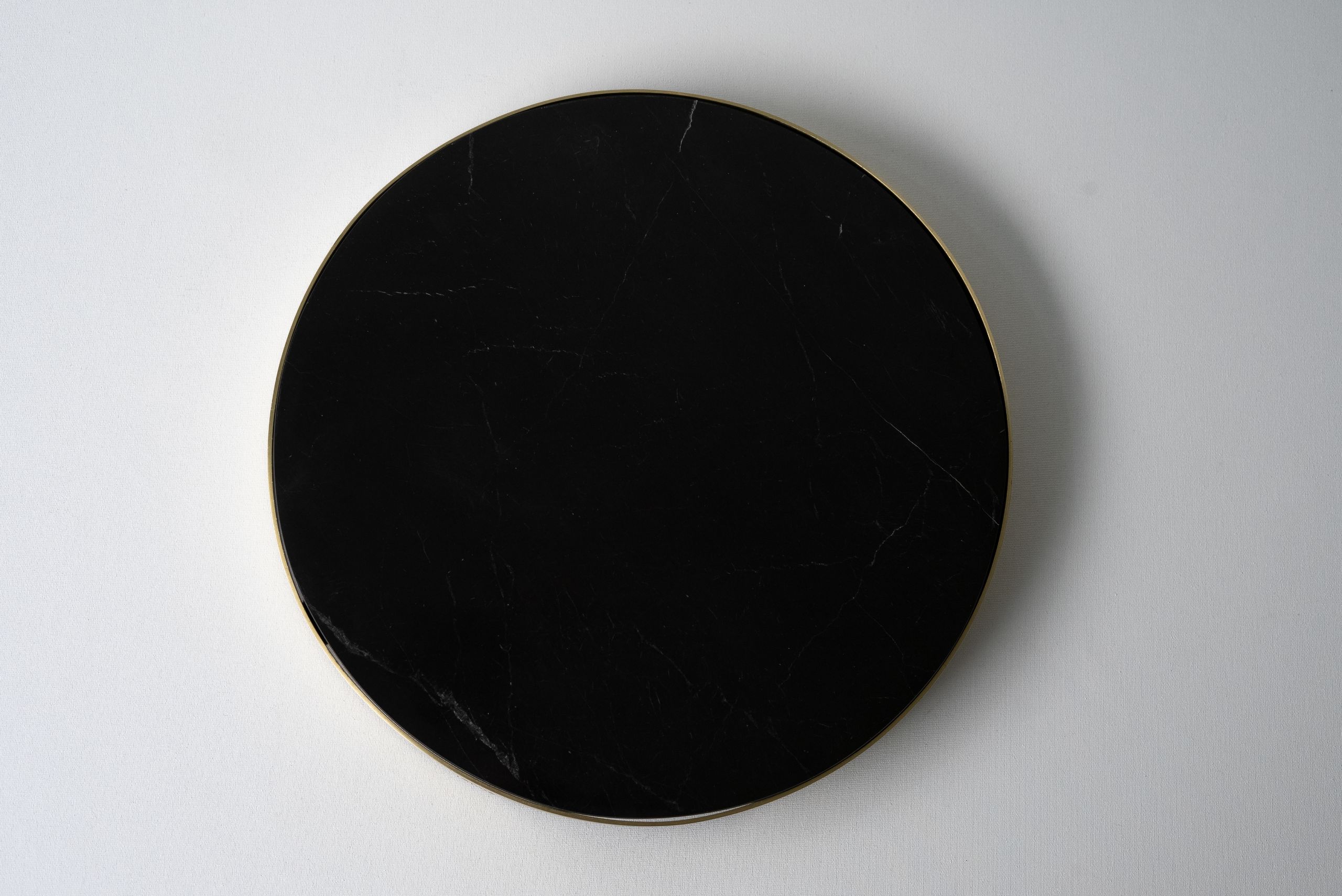 Siyah Asawa Yuvarlak Peynir Tabağı