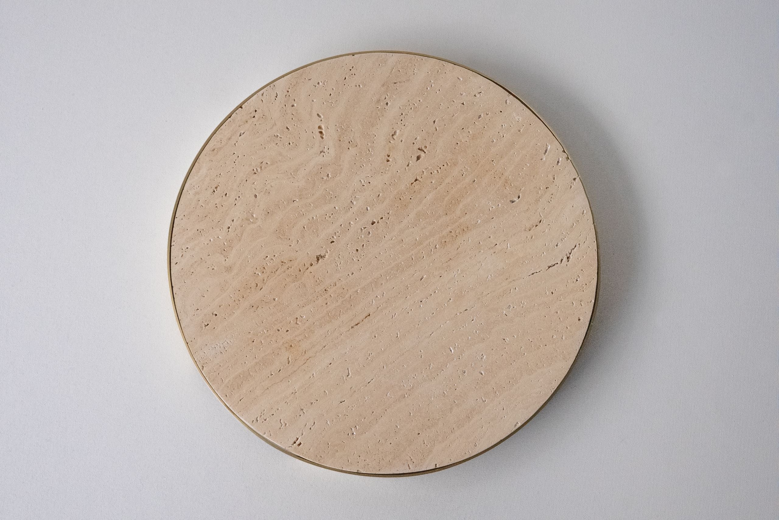 Traverten Asawa Yuvarlak Peynir Tabağı