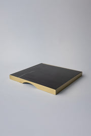 Siyah Asawa Kare Peynir Tabağı