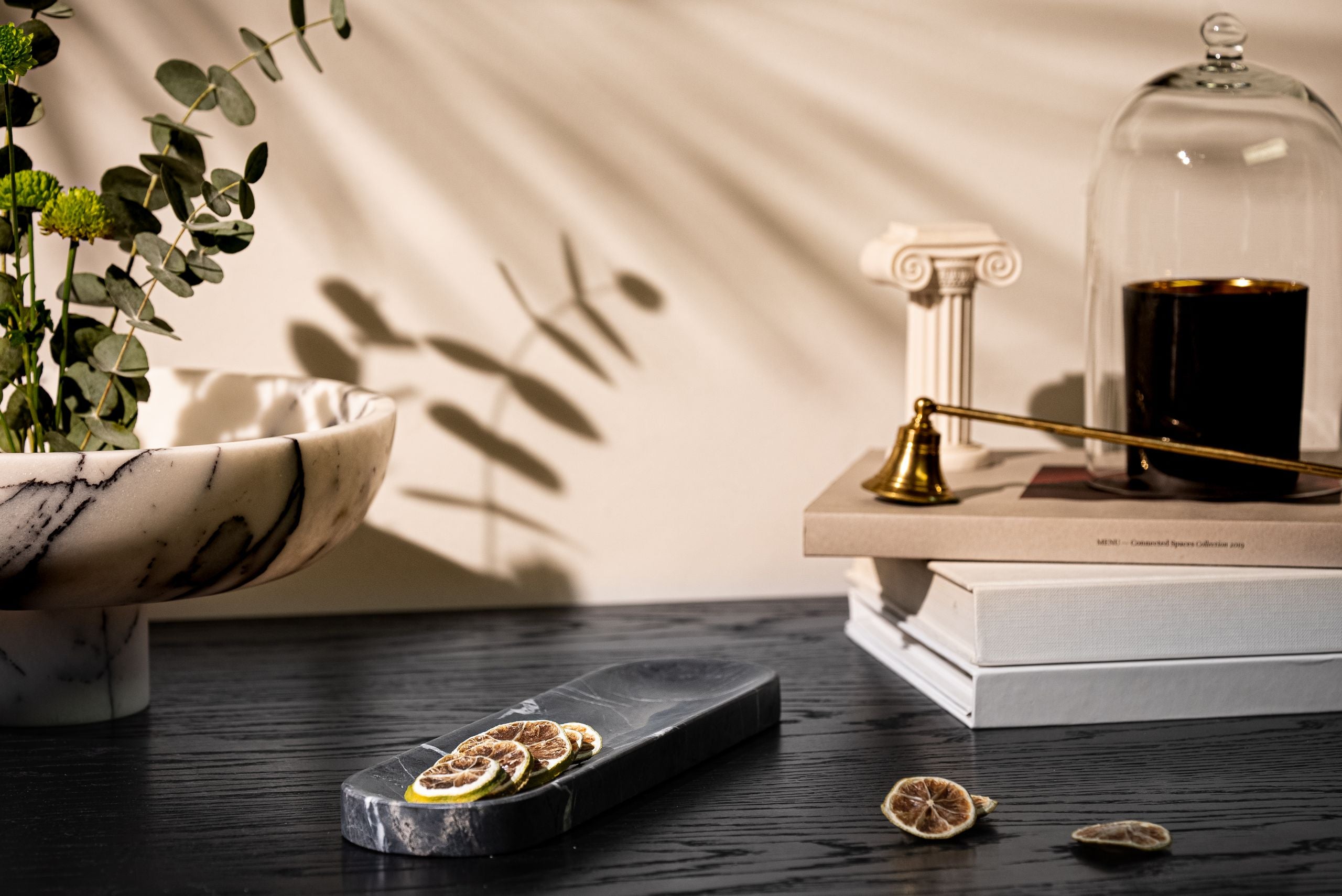 Siyah Doris Oval Sunumluk