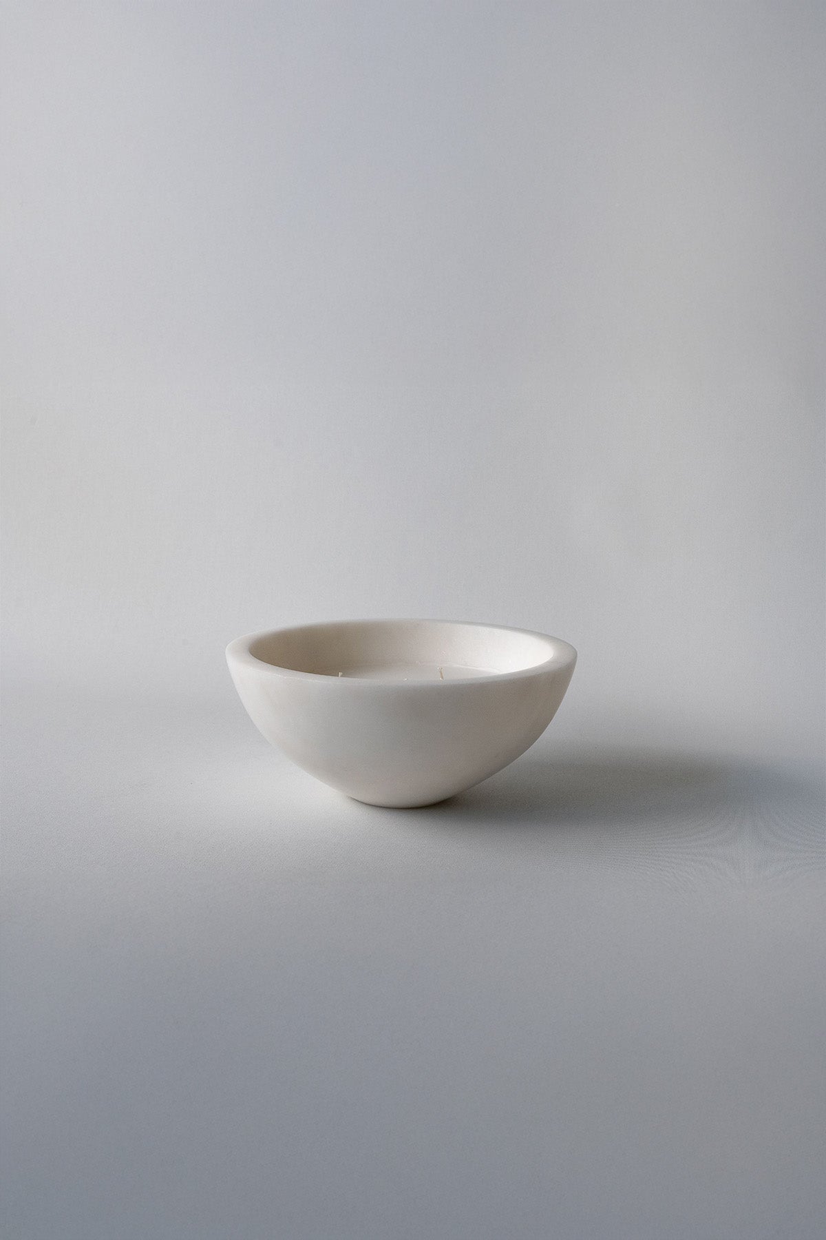 Beyaz Ziya Taş Mum Large