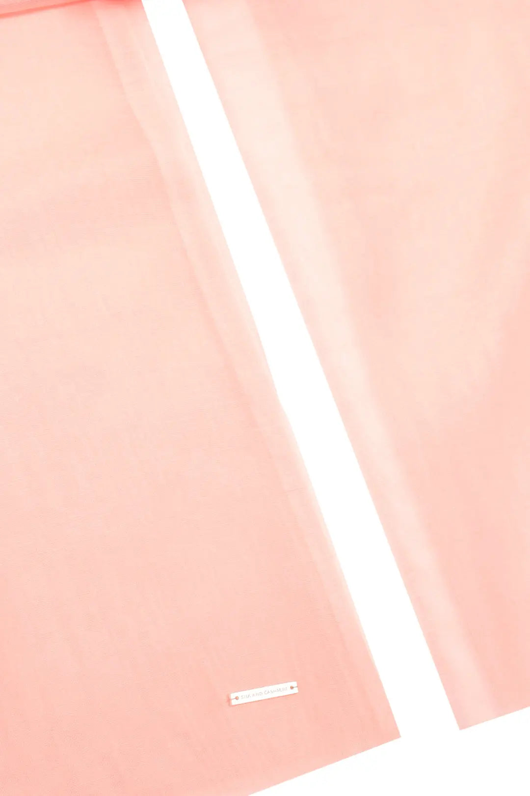 Pudra Jas İpekli Tek Renk Şal Silk and Cashmere