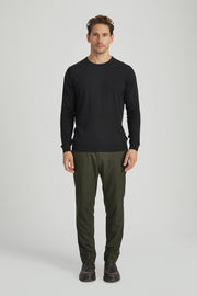 Siyah Paul İpek Kaşmir Yuvarlak Yaka Triko