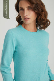 Aqua Franca Saf Kaşmir Bisiklet Yaka Kazak