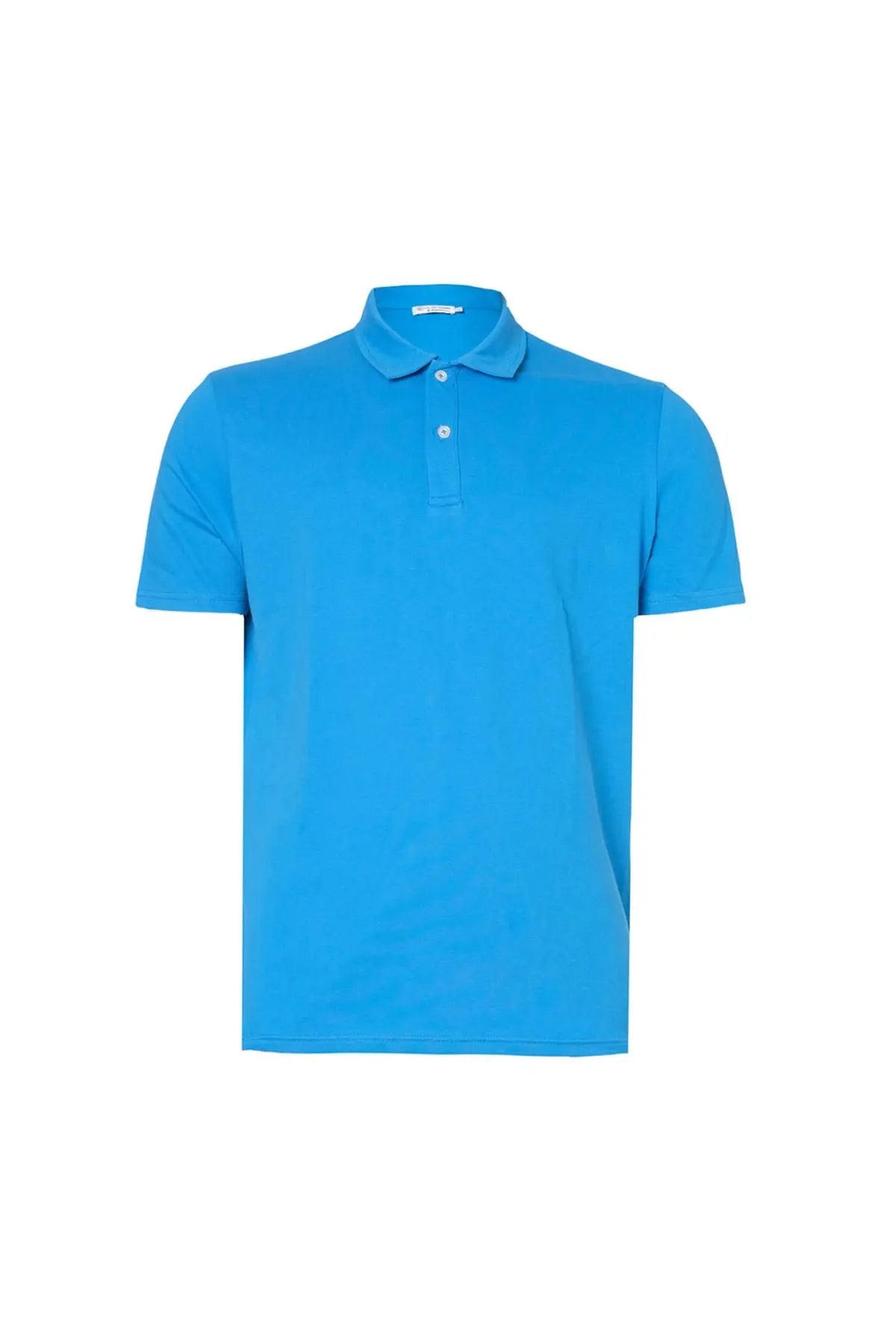 Saks Mavisi & More Johnny Erkek Kısa Kollu Polo Yaka Tişört Silk and Cashmere