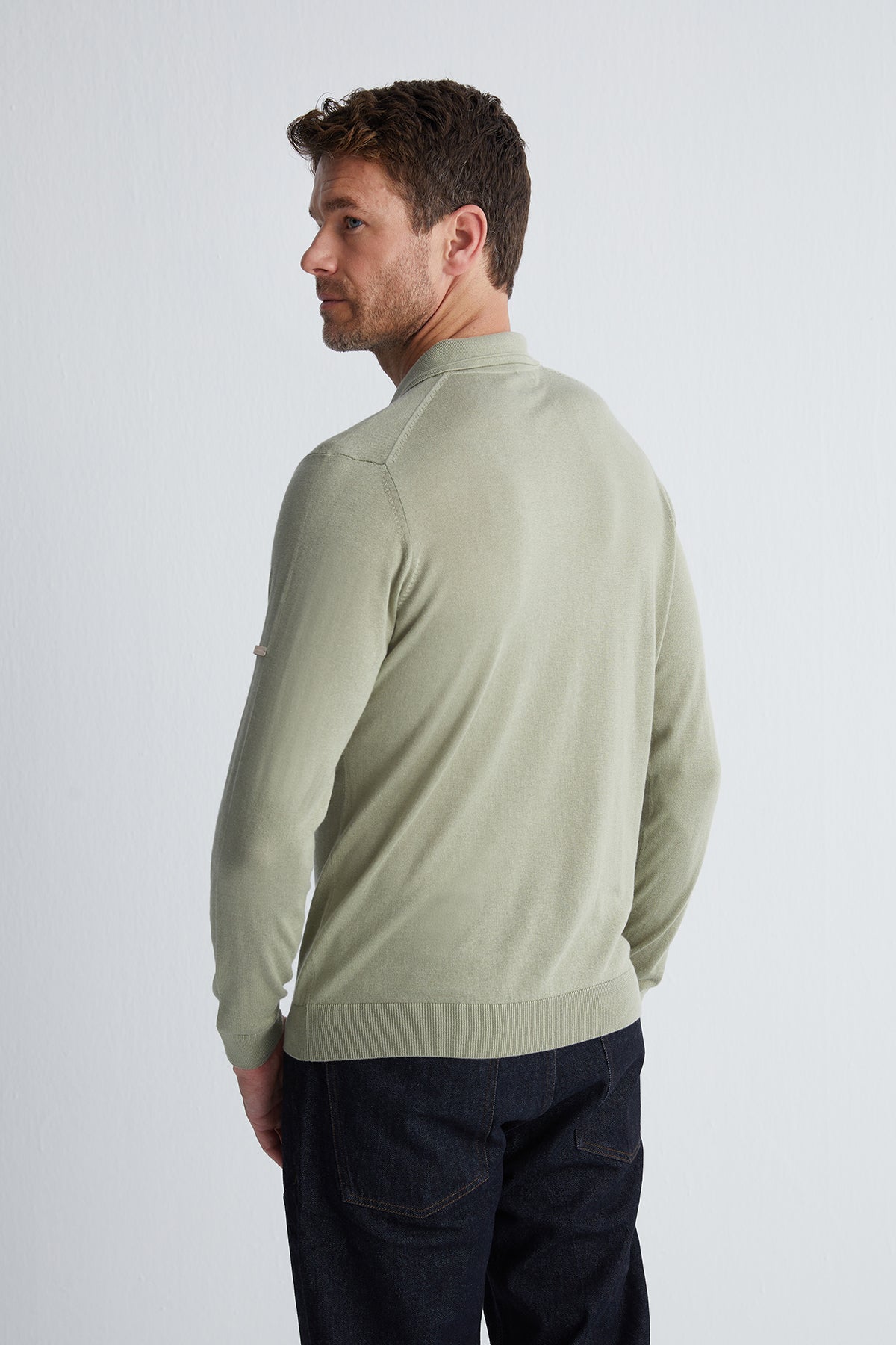 Adaçayı Yeşili Paul İpek Kaşmir Polo