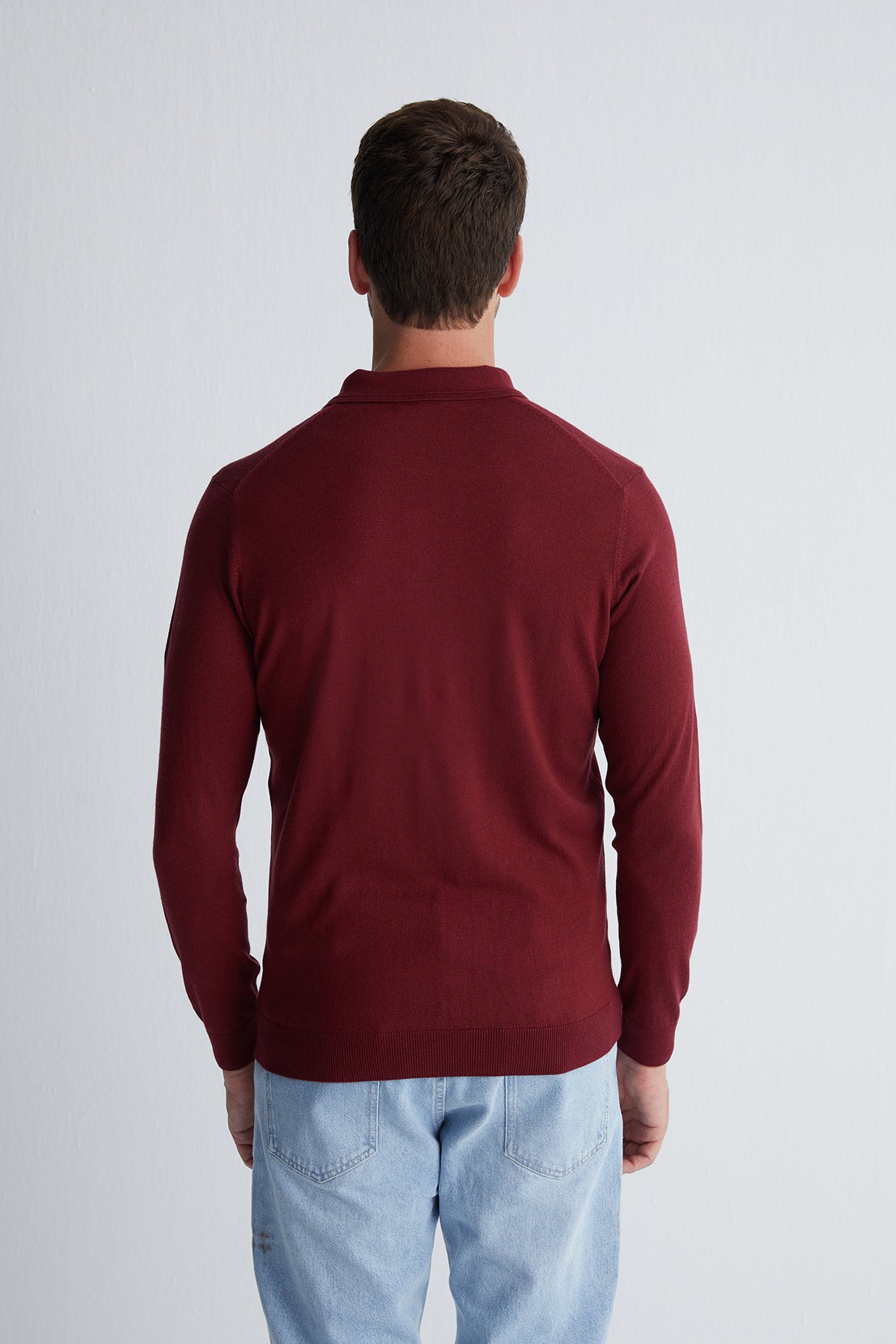 Bordo Paul İpek Kaşmir Polo