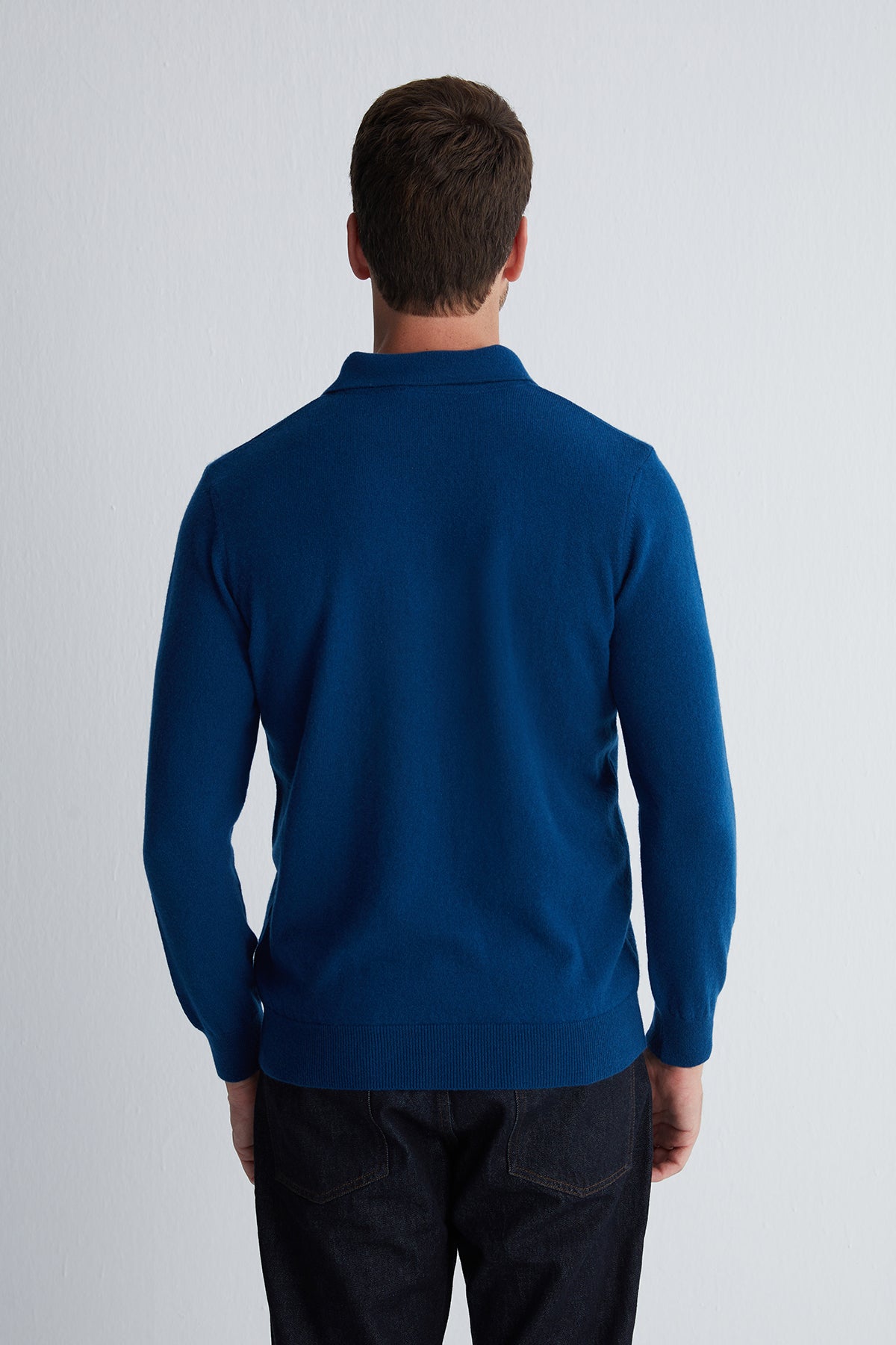 Tavuskuşu Saf Kaşmir Erkek Polo Kazak