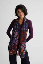 Renkli Jas Desenli  Şal 70x180 cm