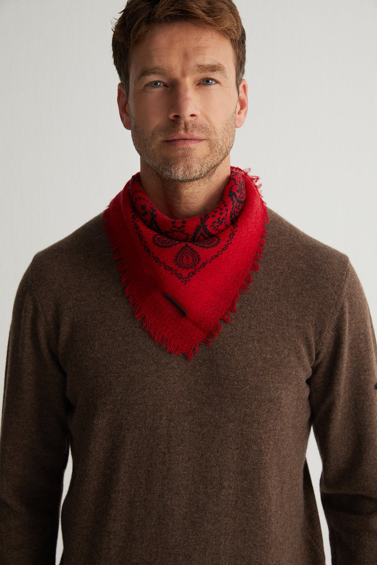 Vizon Saf Kaşmir Yuvarlak Yaka Erkek Kazak