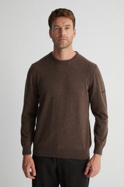 Vizon Saf Kaşmir Yuvarlak Yaka Erkek Kazak