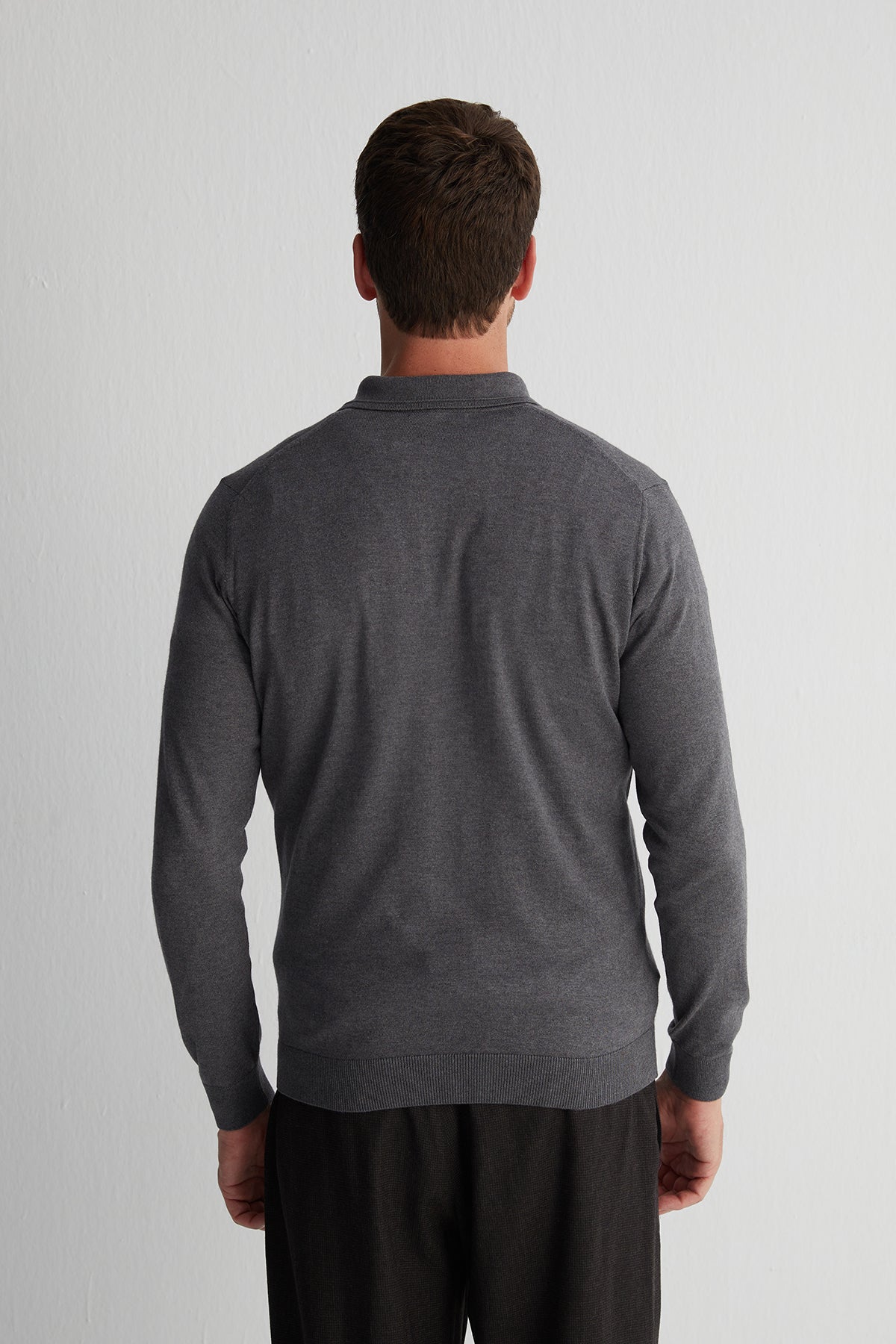 Antrasit Paul İpek Kaşmir Polo