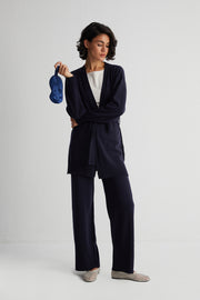 Lacivert Anabel Saf İpek Göz Bandı