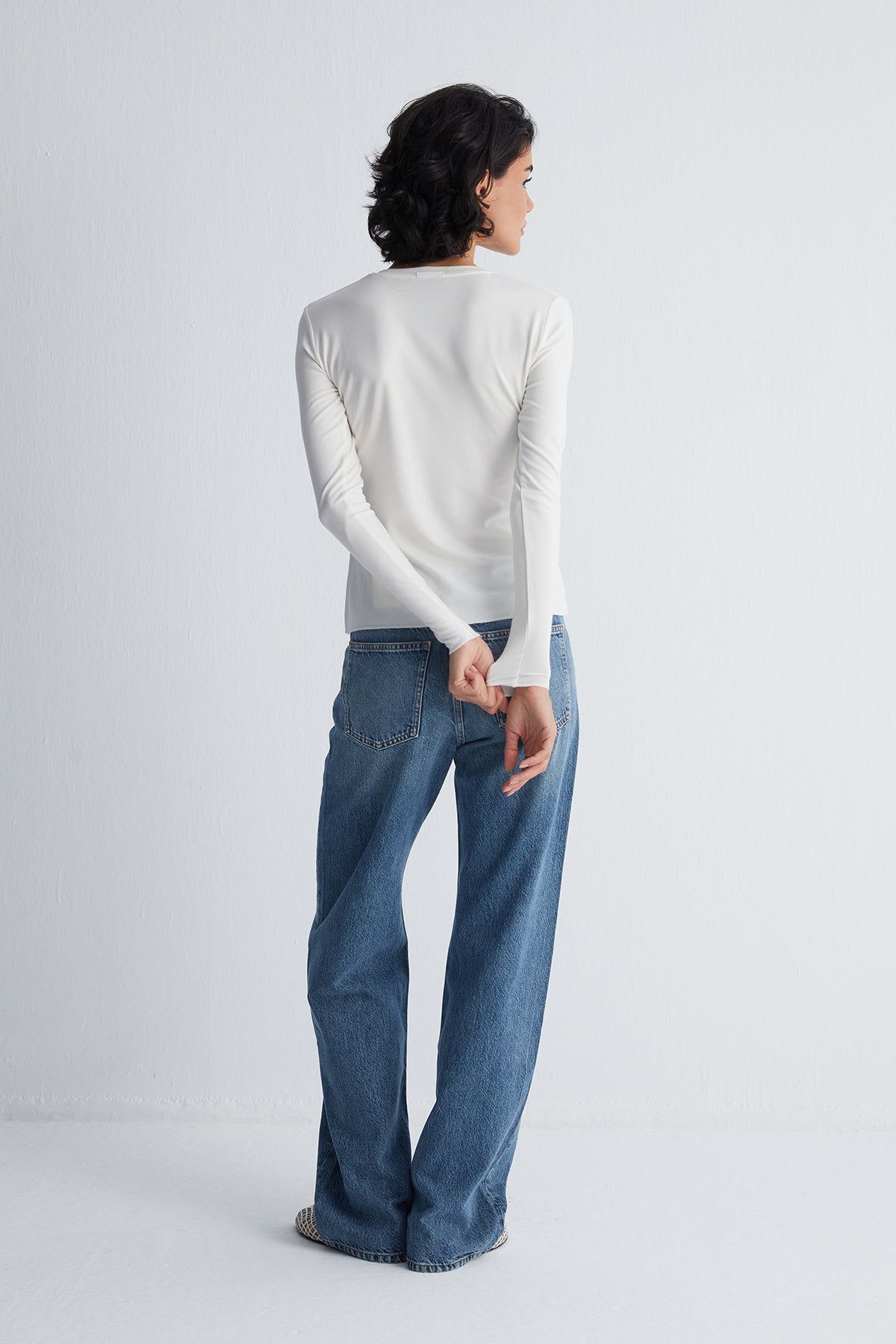 Ekru Ultralight V Yaka Üst