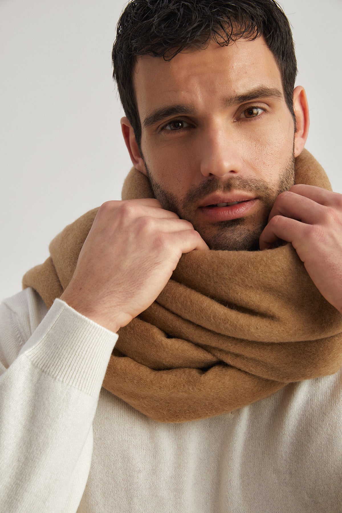 Vizon Saf Kaşmir Battaniye127cm*153cm+10cm*2cm